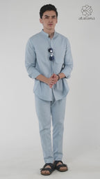 Men's Flap Pocket Linen Co-Ord Co-Ord Set