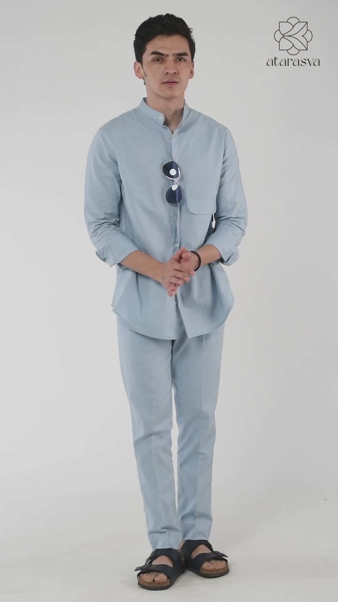 Men's Flap Pocket Linen Co-Ord Co-Ord Set