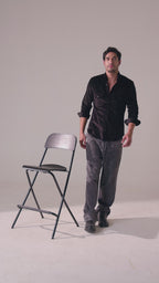 Corduroy Men's Shirt - Black