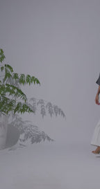 Shadow Grey - Linen Dolman Sleeve Shirt for Women Women's Shirt Women's Shirt