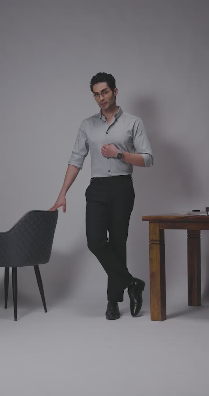 Fog Grey - Premium Cotton Formal Shirt for Men Men's Shirt Men's Shirt