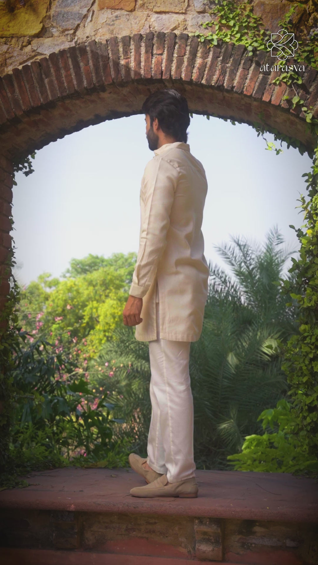 Ambar | Buy Mens Beige Kurta set