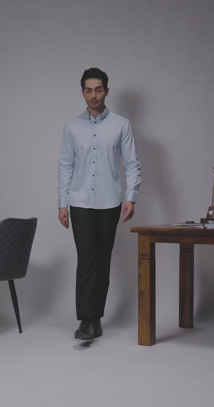 Frost Blue - Premium Cotton Formal Shirt for Men Men's Shirt Men's Shirt