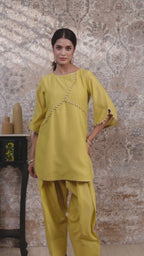 Eira - Women's Lime Green Kurta Set
