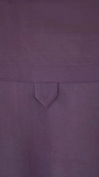 Men's Lustrous Purple Kurta with Mandarin Collar Kurta Mid Length Kurta
