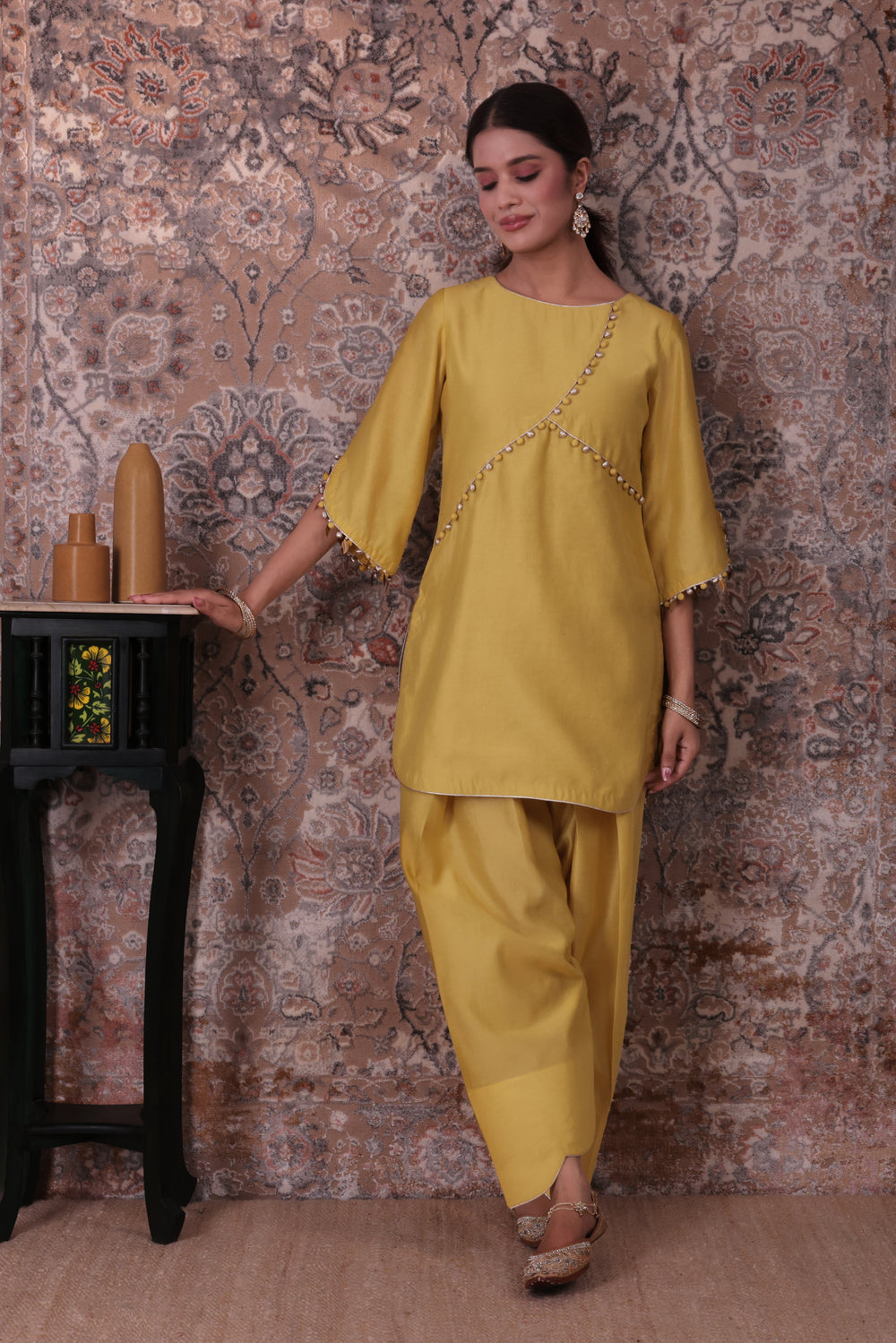 Eira - Women's Lime Green Kurta Set