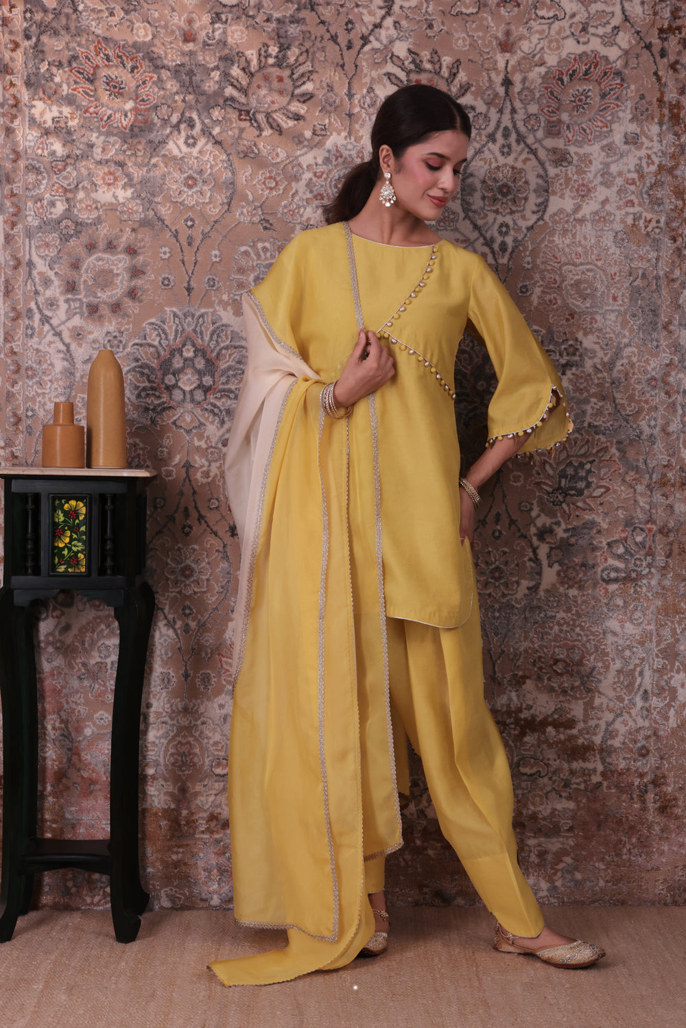 Eira - Women's Lime Green Kurta Set