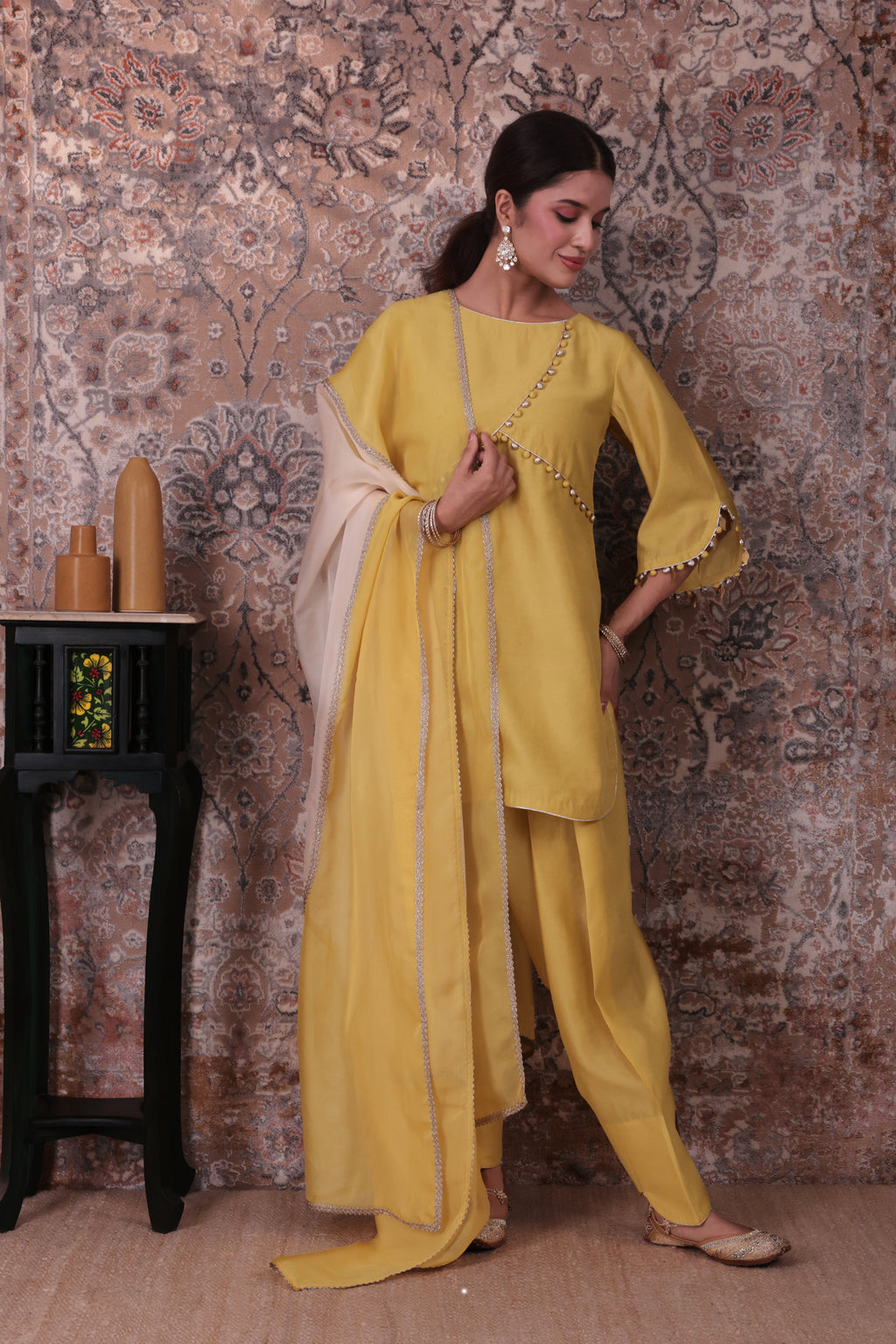 Eira - Women's Lime Green Kurta Set
