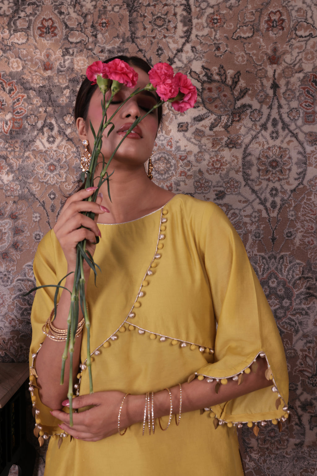 Eira - Women's Lime Green Kurta Set